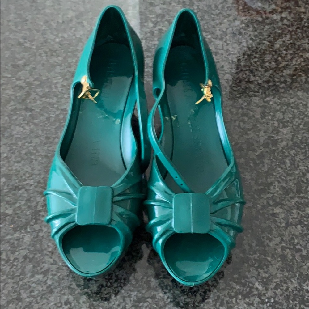 Moschino Kartell collab beautiful wedges sandals .
